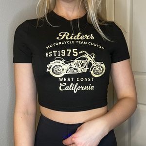 Motorcycle Riders Cropped T